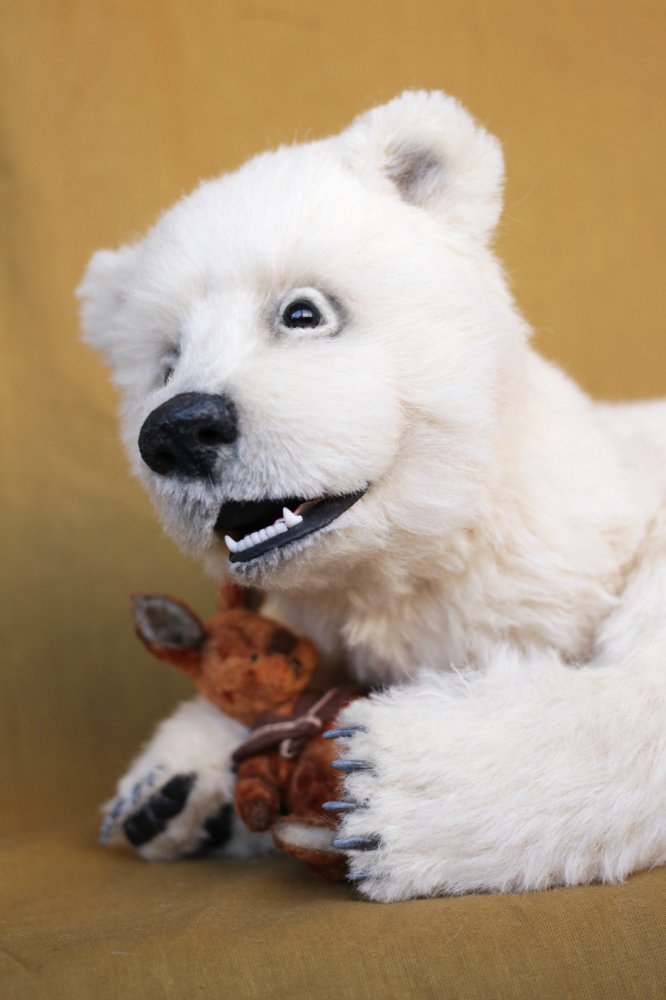 Нолан полярный медвежонок. Авторские игрушки ручной работы Татьяны Матляк