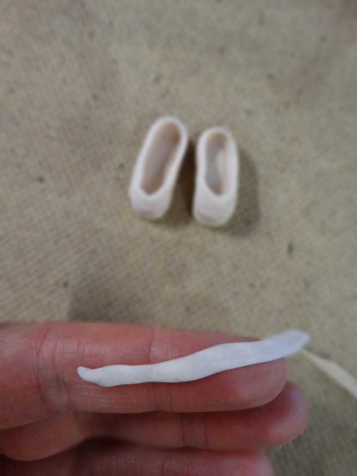 Туфельки из запекаемого пластика для кукол