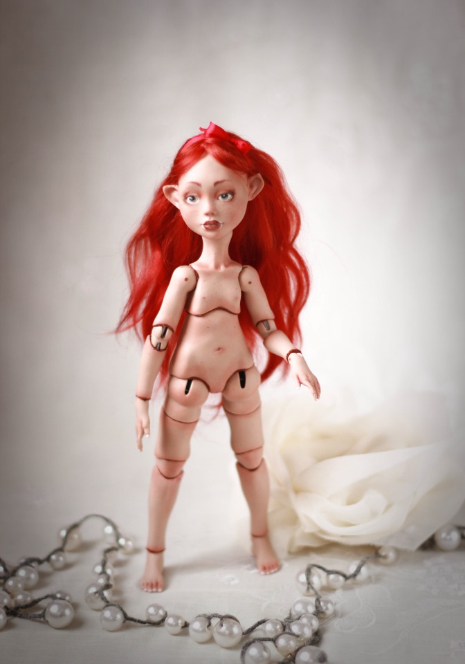 Девочки-эльфийки от Skvorkadolls. Шарнирные авторские куклы (фото 4)