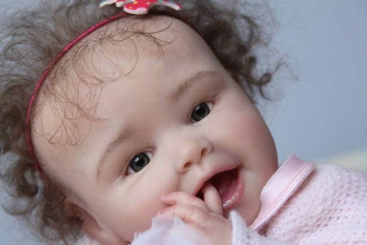 Девочка Весна, кукла-реборн Элины Кудрявцевой