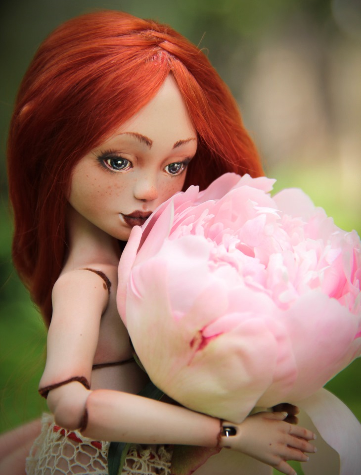 Лаурендиэ и пионы — Авторские шарнирные куклы своими руками: лепка