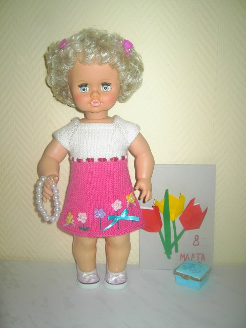 Вязание для кукол Gotz и Вятки. 8 марта (фото 4)