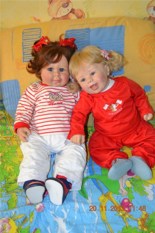 Кофе с молоком или детский сад прибыл. Коллекционные куклы Laura Tuzio Ross и Monika Gerdes (фото 3)