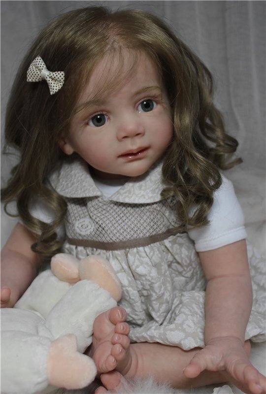 Машенька - маленькая заинька. Куклы реборн Анастасии Гангало (фото 3)