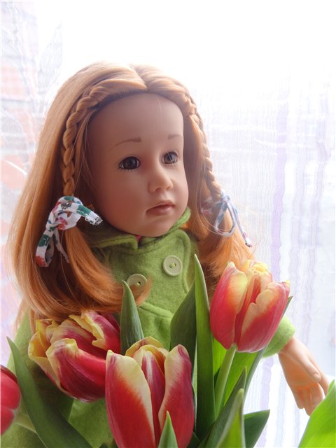 Рыжики весной. Куклы Готц (фото 6)