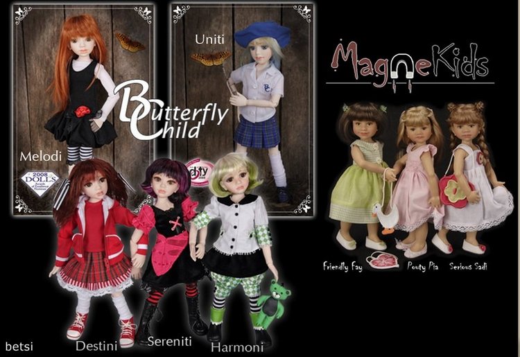 Автор кукол Бердин Криди и её куклы. Artist Berdine Creedy originals DOLLS, хронология выпуска (фото 8)