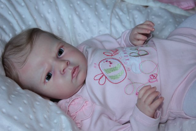 Маленькая кнопочка реборн Сабрина, художник Беспалова Жанна (фото 10)