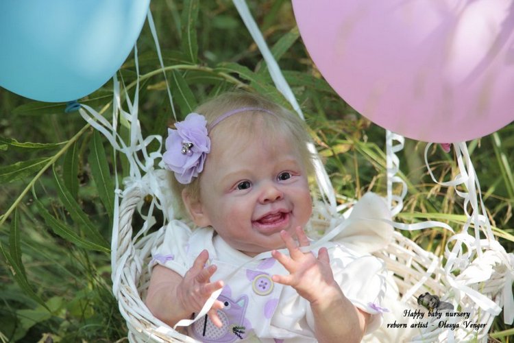 Мой солнечный лучик, моя радуга, мое счастье, моя Милена, Миленочка, Милеша. Кукла реборн Олеси Венгер