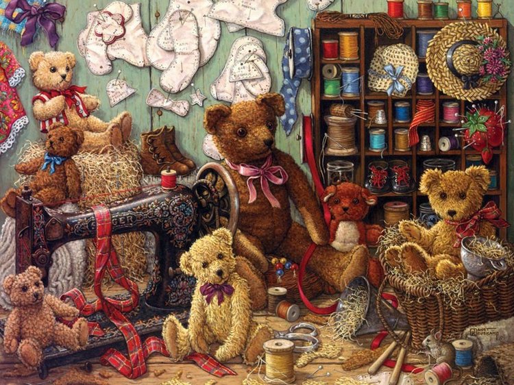 МИШКИ ТЕДДИ. Уютный мир Жанет Крускамп (Janet Kruskamp)