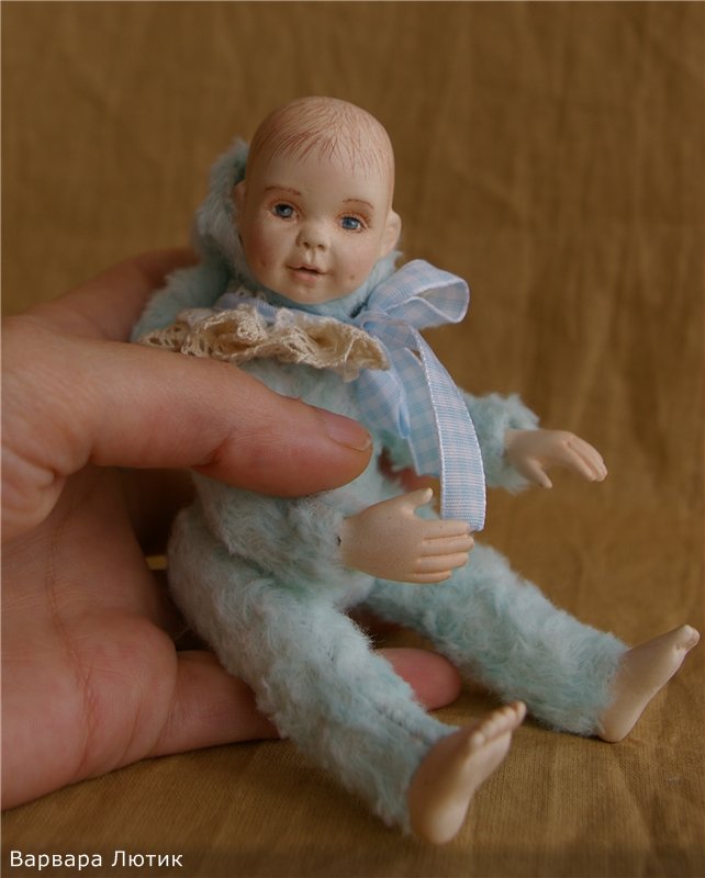 А вот и обещанный секрет-сюрприз. Микро тедди долл. Рост 15 см без учета ушек. Первый эксперимент (фото 6)