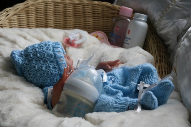 Спящая малышка Рози 2. Куколка реборн Виктории Вишни