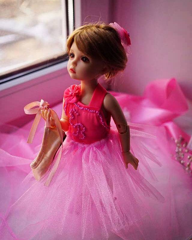 Кукла и ее девочка. Большой балет начинается с розового! BJD Eline | Бэйбики Кукла и ее девочка. Большой балет начинается с розового! BJD Eline (фото 4)