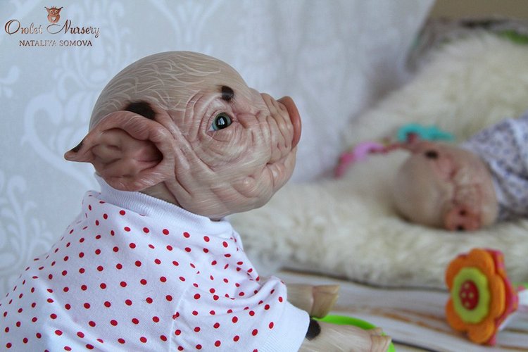 Свинка Пеппа и её младший братик Джордж. Поросята реборн Наталии Сомовой