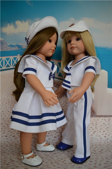 "Морская прогулка" - костюмы для девочек и мальчиков Готц и не только (фото 3)