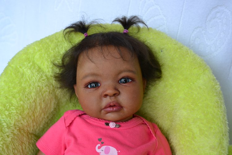 Экзотическая малышка Шаяночка. Куклы реборн Прохоровой Виктории (фото 4)