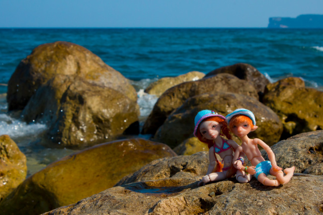 Мышулики в отпуске. Авторские куклы Лидии Снуль. BJTales