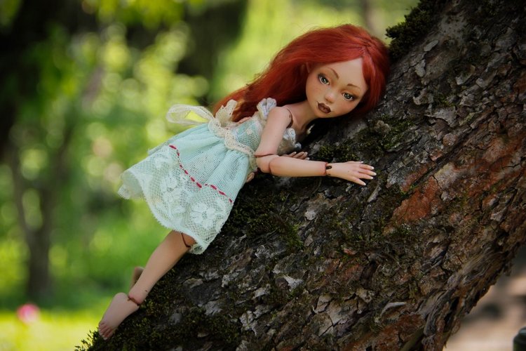 Лаурендиэ и пионы — Авторские шарнирные куклы своими руками: лепка (фото 3)