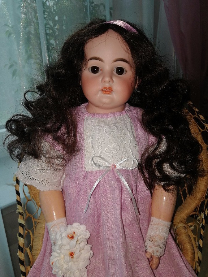 Куколка Armand Marseille Арманд Марсель 3200 на кожаном теле