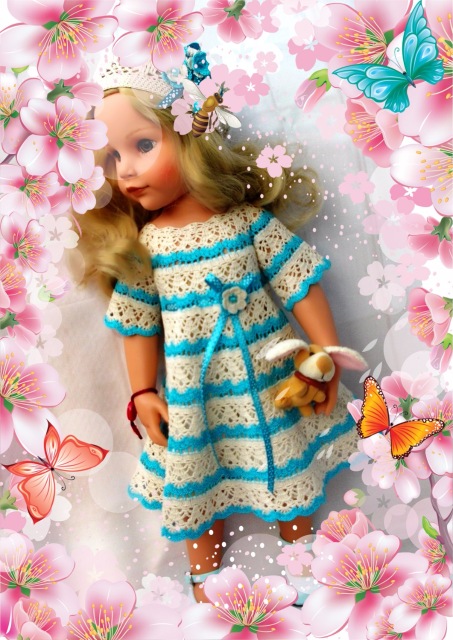 Платье узором "лилии" для Ханночки (фото 7)