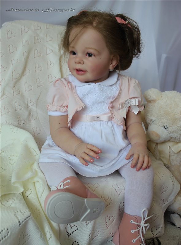 Поделись улыбкою своей.Стефания,кукла реборн Анастасии Гангало