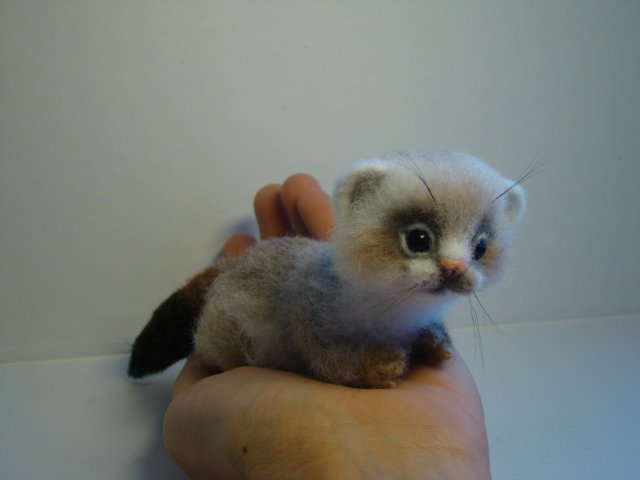 Хорёк. Авторская игрушка валянием Ольги Чернухо (фото 10)