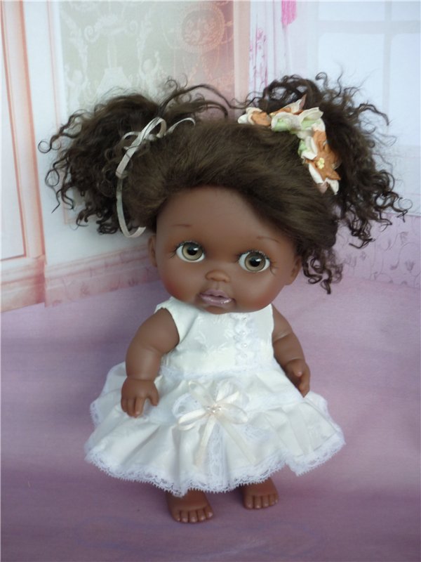 Темнокожий ангел... ООАК - кукла Лила из серии Lil'Cutesies от Berenguer (фото 8)