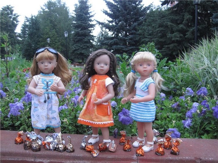 Тата, Анели и Лина! Куколки подружки Kathe Kruse | Бэйбики Тата, Анели и Лина! Куколки подружки Kathe Kruse