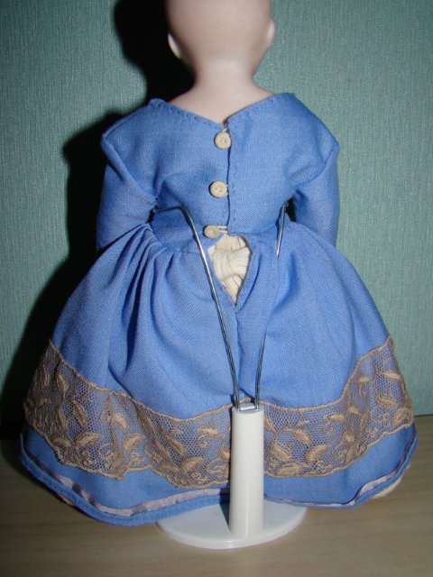 Антикварная карманная кукла Bähr & Pröschild на французском модном теле