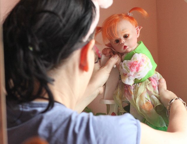 Чудо в перьях, кукла-реборн Элины Кудрявцевой