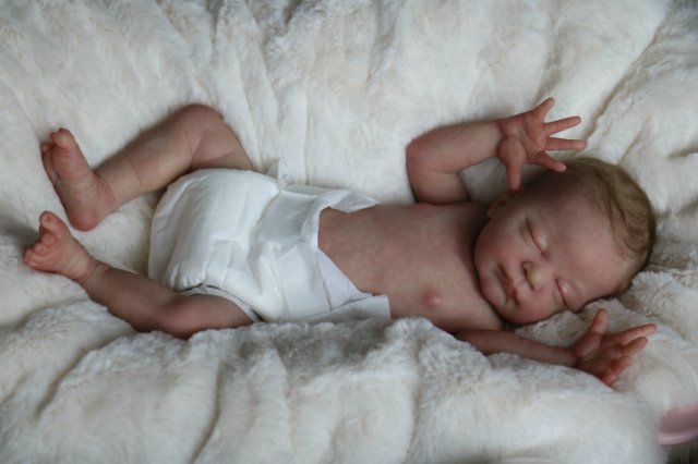 Спящая малышка Рози 2. Куколка реборн Виктории Вишни