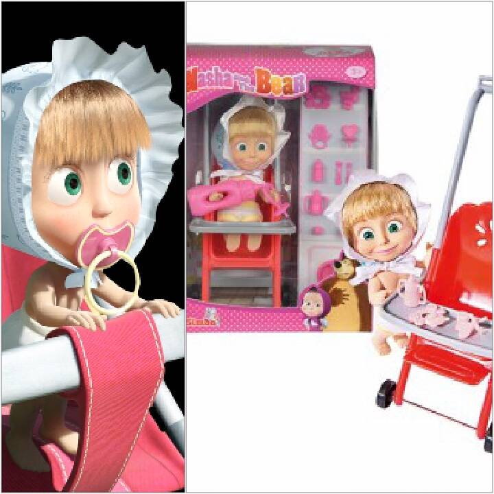 Новые Машки в кармашке — Куклы Маша и Медведь (Simba): Маша в кармашке (фото 3)