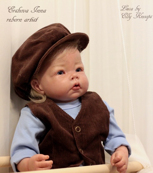 Лука, кукла реборн Инны Ершовой, молд реборн Luca by Elly Knoops
