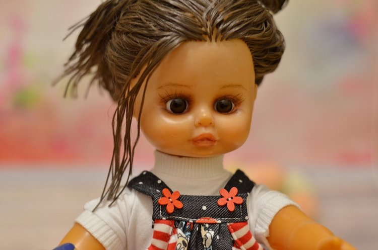 ООАК старенькой немочки — Ремонт кукол СССР и ГДР (немок): чернота (фото 3)