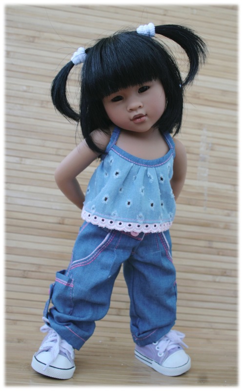 Новая девочка 35 см.Небольшое сравнение тел Вихтелят 35-32-30-26 см (фото 2)