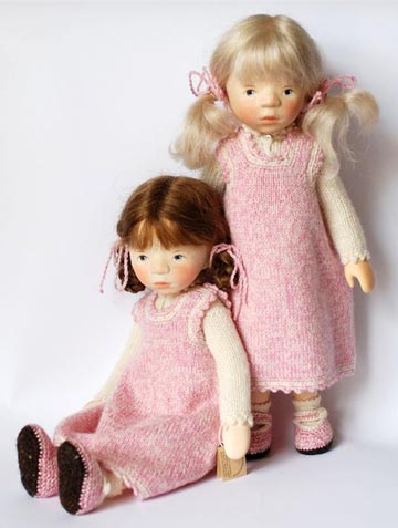 Куклы из дерева, талантливого художника Elisabeth Pongratz