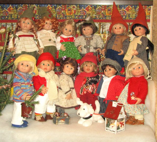 Новый год в семейке вихтелей. Куклы от Rosemarie Muller | Бэйбики Новый год в семейке вихтелей. Куклы от Rosemarie Muller