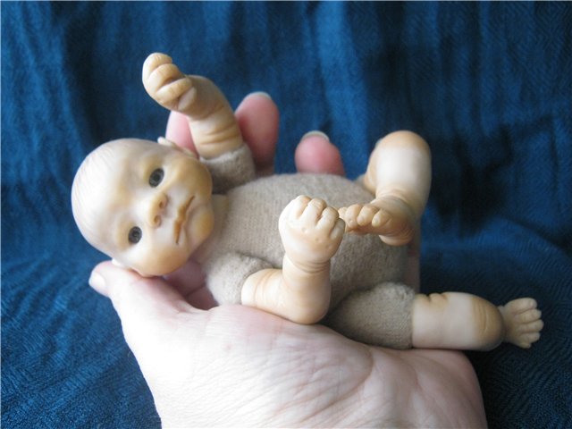 Мой капризный малыш. Авторская кукла Виктории Балибок (фото 4)