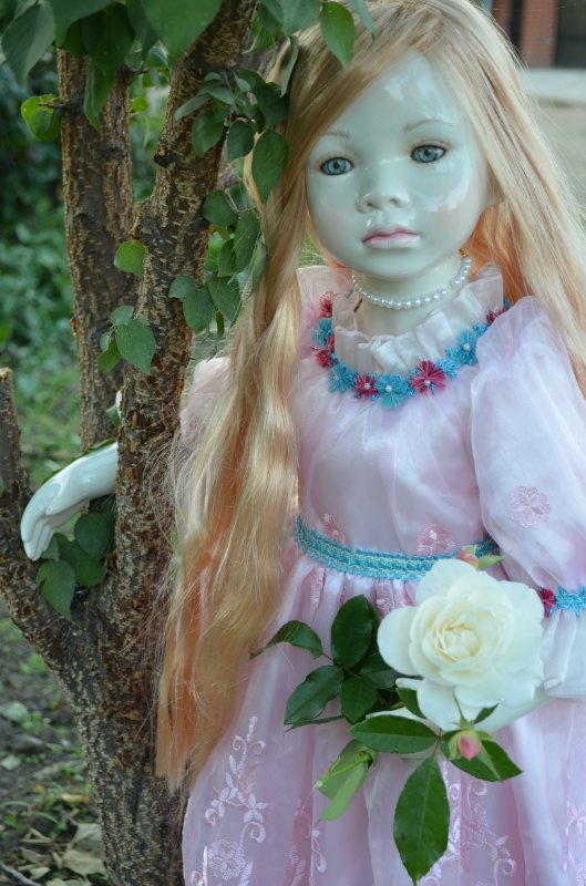 Лунные девочки или необычное творение Ширли (Shirley) - глазурованная кукла Мариэль (Mariele)