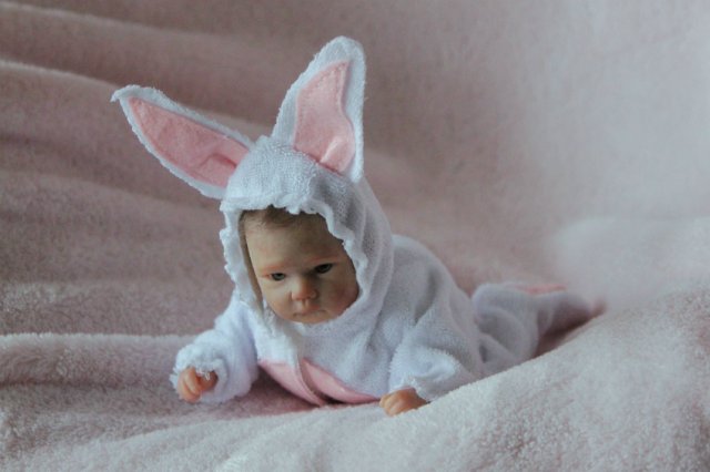 Мини зайка... Куколка реборн Вишни Виктории