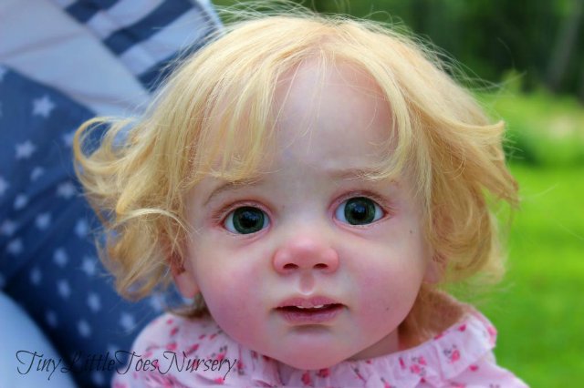 Красивая куколка реборн Эмма молд Fridolin Karola Wegerich