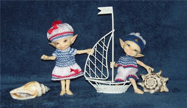 Хотим на море! (наряды в морском стиле для realpuki и Kaye Wiggs Lillie) (фото 2)