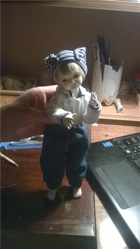 С днем рождения "Вера". Шарнирная авторская кукла (фото 7)