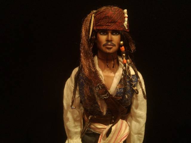 Джек Воробей ооак - портретная кукла