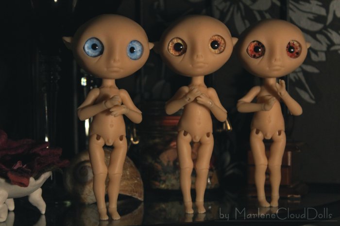 Новенькие шарнирные куклы Изгои и их глаза