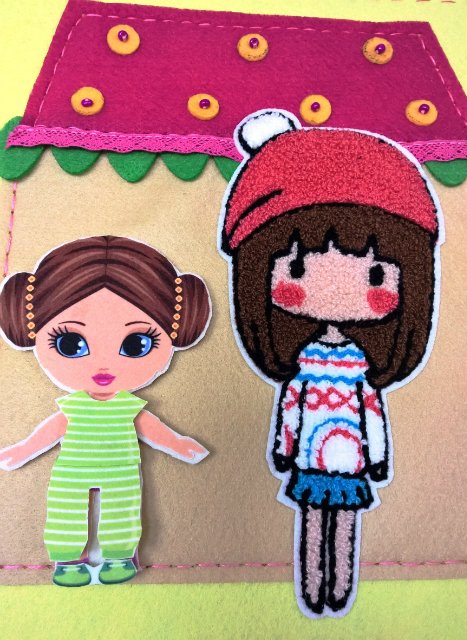 Кукла под подушкой, мамина любовь и кукольный домик-книжка для куклы из фетра | Бэйбики Кукла под подушкой, мамина любовь и кукольный домик-книжка для куклы из фетра
