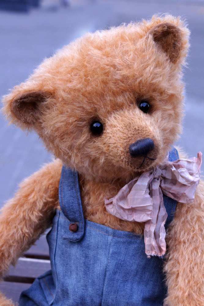 Большой мишка тедди на прогулке (фото 9)