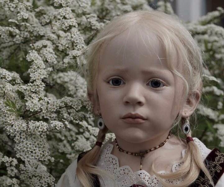 Процесс создания фарфоровых кукол - Джинн Гросс (Jeanne Gross). Часть восьмая - Национальный костюм