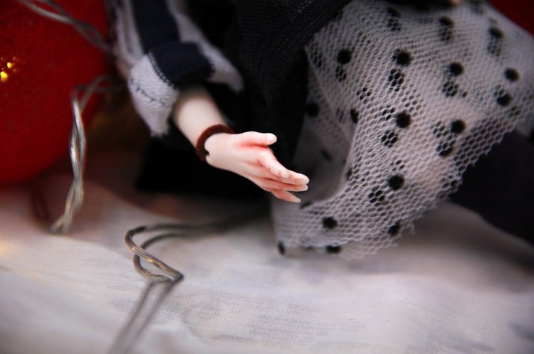 Анук. Маленькая эльфийка. Фарфоровая шарнирная кукла (фото 5)