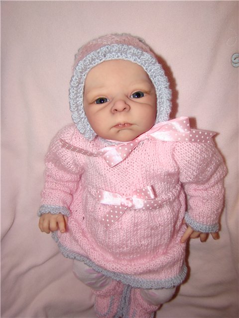 Сердечки для моей зайки.Вязанная одежда для кукол | Бэйбики Сердечки для моей зайки.Вязанная одежда для кукол (фото 4)