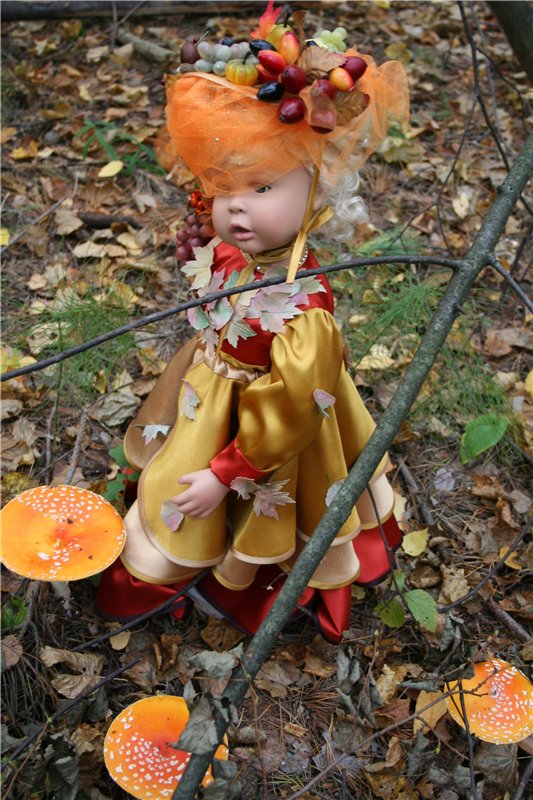"Осени краски"... Платье для куклы